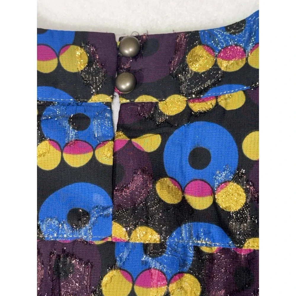 Anna Sui for Target Metallic Circles Shift‎ Sleeveless Mini Dress XS Multi NWT